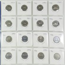 47 CANADIAN NICKELS