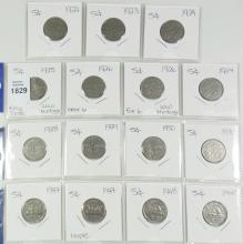 47 CANADIAN NICKELS