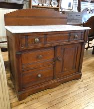 MARBLE TOP WASHSTAND