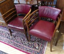 PAIR OF VIENNA SECESSIONIST ARMCHAIRS