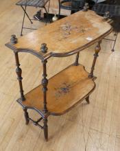 BIRDSEYE MAPLE CONSOLETTE TABLE