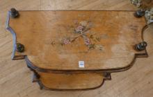 BIRDSEYE MAPLE CONSOLETTE TABLE