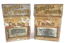 TWO EARLY AMERICAN TEA TINS