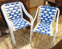 FOUR VINTAGE PATIO CHAIRS