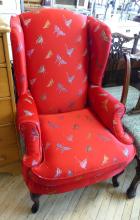 BUTTERFLY DESIGN WING-BACK ARMCHAIR