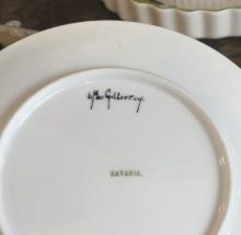 HAND-PAINTED AUSTRIAN DESSERT SERVICE