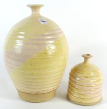 TWO MARK KELNER POTTERY VASES