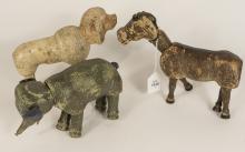 3 SCHOENHUT ANIMALS