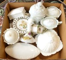 ANTIQUE MILK GLASS