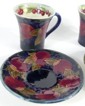 MOORCROFT CUPS & SAUCERS