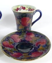 MOORCROFT CUPS & SAUCERS