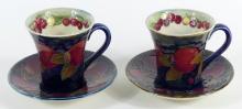 MOORCROFT CUPS & SAUCERS