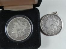 2 U.S. SILVER DOLLARS