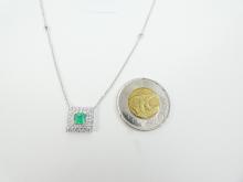 EMERALD & DIAMOND NECKLACE