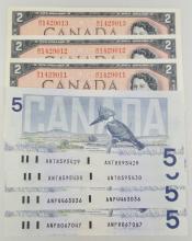 UNCIRCULATED CANADIAN CURRENCY