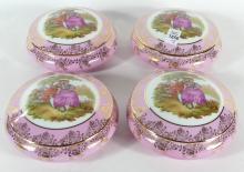 4 LIMOGES TRINKET BOXES