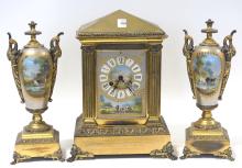 FRENCH CLOCK GARNITURE SET