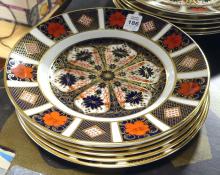 TWELVE DERBY "IMARI 1128" DESSERT PLATES