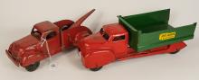 2 LINCOLN TOY TRUCKS
