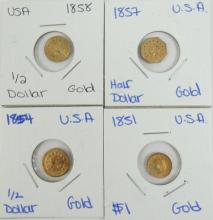 4 U.S. GOLD COINS