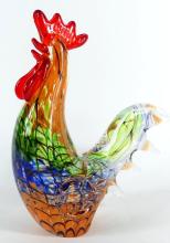 ART GLASS ROOSTER