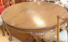 ANTIQUE MAHOGANY DINING TABLE