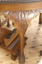 ANTIQUE MAHOGANY DINING TABLE