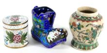 CHINESE POTTERY & ENAMEL