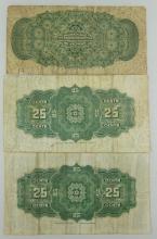 3 CANADIAN FRACTIONAL CURRENCY