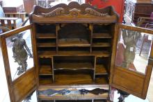 OAK TABLE TOP CABINET