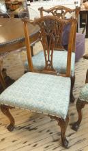 SET OF CHIPPENDALE DINING CHAIRS