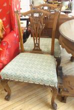SET OF CHIPPENDALE DINING CHAIRS