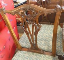 SET OF CHIPPENDALE DINING CHAIRS