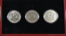 3 CANADIAN SILVER DOLLARS