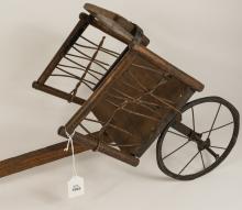 ANTIQUE TWO-WHEEL PULL CART