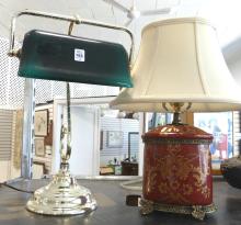 TABLE LAMP AND BANKER'S LAMP