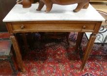 MARBLE TOP CONSOLE TABLE