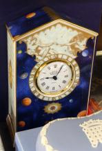 ROYAL WORCESTER CLOCK, WEDGWOOD TRINKET BOX, ETC.