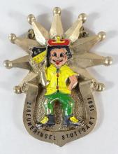 TWO METAL CURIOS