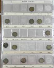 CANADIAN 10-CENT COIN COLLECTION