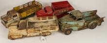 4 MARX TOY TRUCKS