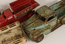 4 MARX TOY TRUCKS