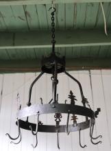 WROUGHT IRON HANGING RACK