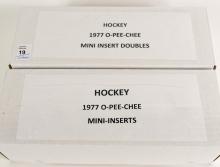 2 BOXES OF 1977 O-PEE-CHEE HOCKEY MINI INSERTS