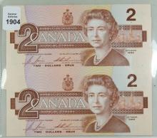 UNCIRCULATED CANADIAN NOTES