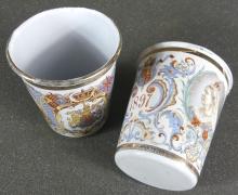 RARE BRITISH ROYALTY COMMEMORATIVE BEAKERS