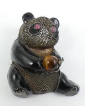 VINTAGE CHINESE PANDA BROOCH