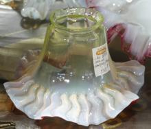 FIVE OPALESCENT GLASS SHADES