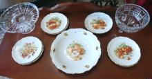 DESSERT SET, CAKE STAND AND BOWL