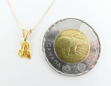 "NUGGET" PENDANT ON CHAIN